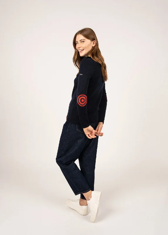 Brégançon sailor jumper with elbow patches - SAINT JAMES x Comédie Française (NAVY)