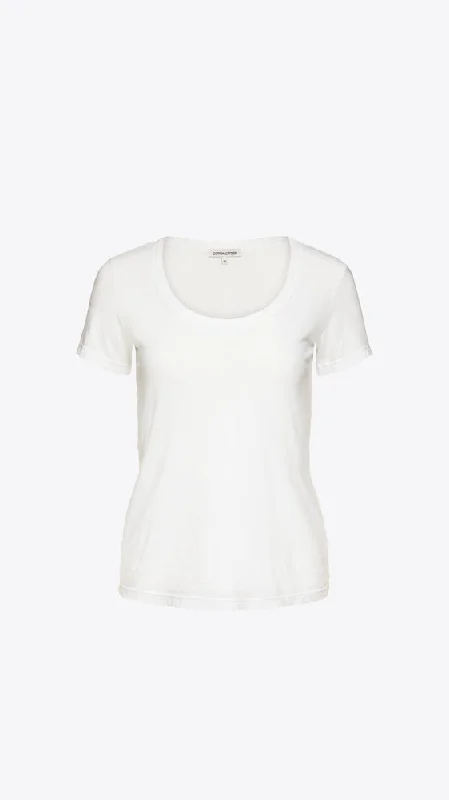 Standard Scoop Tee - White